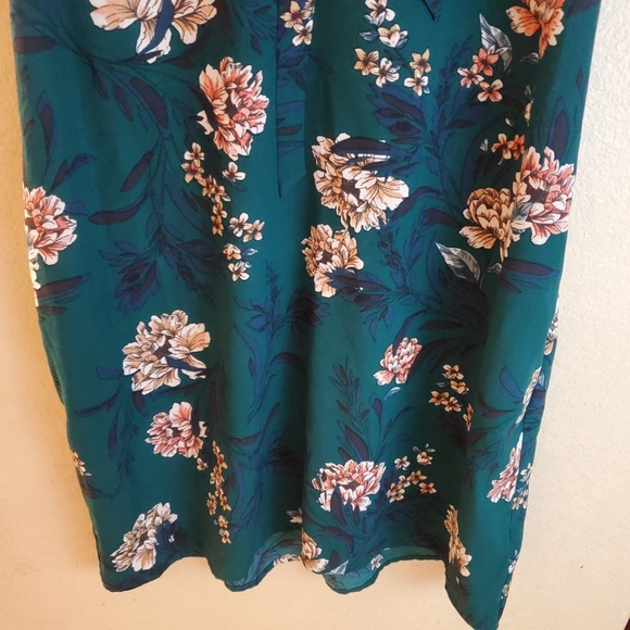 Xhilaration Green Sleeveless Floral Boho Dress XXL - Picture 5 of 6